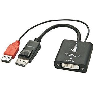 LINDY 38145 DVI naar DisplayPort converter, actief, zwart