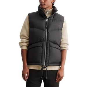 Marc O'Polo Denim gewatteerd herenvest met opstaande kraag, waterafstotend, zwart, XL