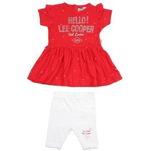 Lee Cooper Bébé casual jurk voor kinderen en meisjes, Rood., 24 Maanden