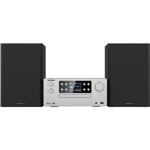 KENWOOD M-925DAB-S Micro HiFi-systeem met DAB+, CD, USB, Bluetooth, 2 x 50 watt RMS en TFT-display; mat aluminium