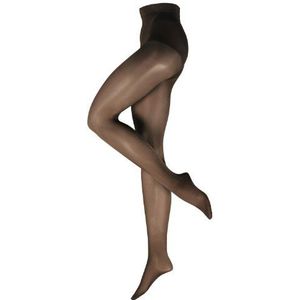 Nur Die Figura 25 DEN shaping-panty transparante glanzende fijne panty brede comfortabele tailleband buikweg dames, zwart, L
