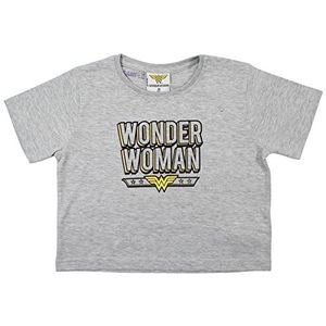 Disney T-shirt voor meisjes, Wonder Woman, grijs, 8 jaar