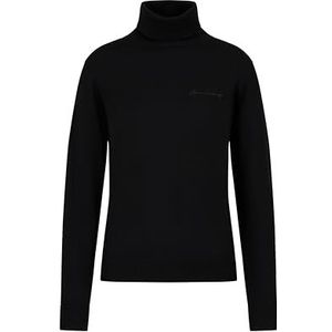 Armani Exchange - Damestrui - Zwart - Merino Wool Turtleneck met Script Logo