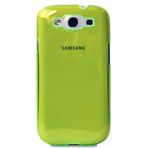 Puro SGS3CRYFLUOGRN Crystal Cover voor Samsung Galaxy S3 Fluo groen