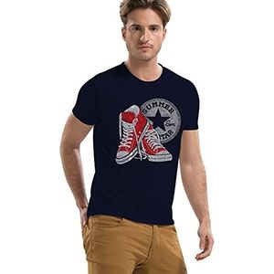 ASIOKA Summer Star T-shirt, marineblauw, maat S