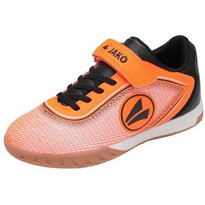 JAKO Unisex J-SI Course Ev indoorsportschoenen voor kinderen, Neon Orange Jet Black, 28 EU