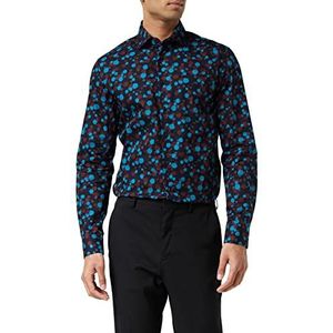 Seidensticker Zakelijk overhemd voor heren, strijklicht, smal overhemd, slim fit, lange mouwen, Kent kraag, 100% katoen