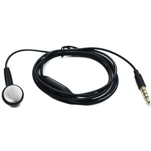System-S Mono Headset oortelefoon 120 cm AUX jack TRRS 3,5 mm stekker microfoon