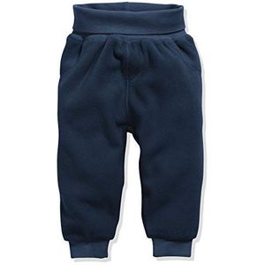 Schnizler Uniseks baby-pompbroek fleece met gebreide tailleband joggingbroek, blauw (marine 11), 80 cm