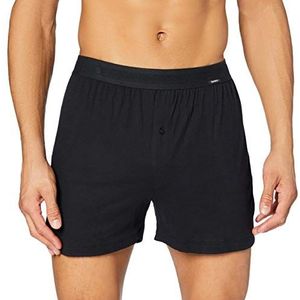 Skiny Heren Boxer Shorts Cotton Retro Boxershorts, zwart, XL