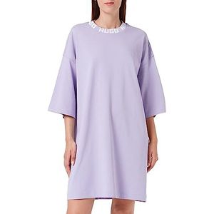 HUGO Dames Light/Pastel Purple Jersey Dress, Licht/Pastel Paars, L