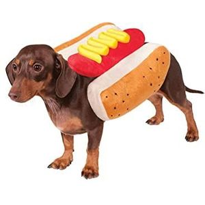 Rubie's Officieel hotdog huisdierkostuum, maat S