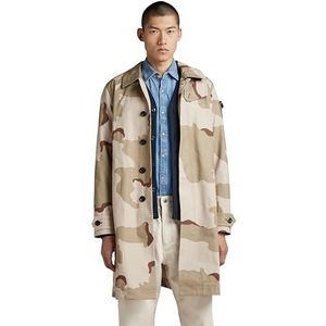 G-STAR RAW Camo trenchcoat jacks voor heren, meerkleurig (Dk Brick Desert Camo D23216-d326-d935), XL
