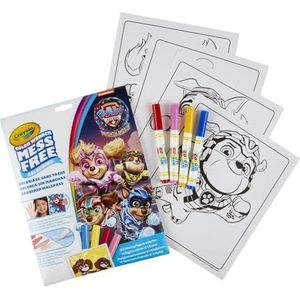 CRAYOLA Color Wonder Paw Patrol, Coloring Set met 18 Kleurplaten en 4 Vlekvrije Stiften, Creatieve Activiteit voor Kinderen, leeftijd 3,4,5 jaar, 75-7007