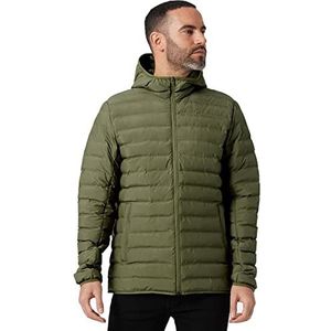 Helly Hansen Heren mono-materiaal isolatiejas met capuchon, Terrain Green, XL