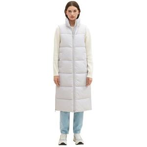 TOM TAILOR-denim denim dames gilet in lange stijl