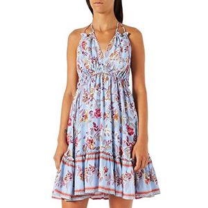 IZIA zomerjurk dames 19323230, lichtblauw, L