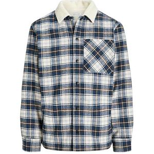 JACK & JONES Tussenjas 'ZAC'  navy / donkerblauw / bruin / offwhite