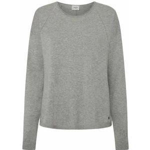 Pepe Jeans Dames Isela ronde hals, gebreide kleding, grijs, L, Grijs (Lichtgrijs), L