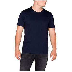 ALPHA INDUSTRIES NASA T-shirt met korte mouwen voor heren, Donkerblauw, S