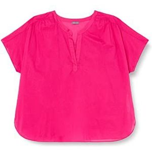 Samoon Dames 260031-21053 blouse, magenta, 50, magenta