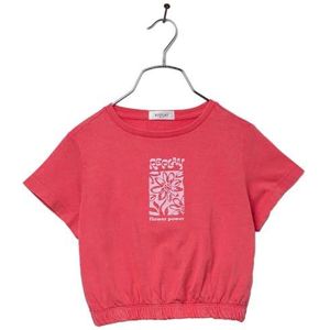 Replay Cropped T-shirt voor meisjes, korte mouwen, 061 Hibiscus, 6 Jaar