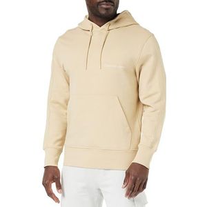 Calvin Klein Jeans Institutionele hoodie voor heren, Warm zand, XL grote maten