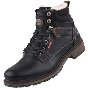 MUSTANG Heren veterboot, zwart, 45 EU