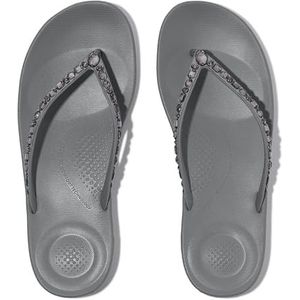 Fitflop Ergonomische multi-crystal slippers voor dames, Grijs, 36 EU