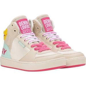 Replay Cobra 15 Sneakers voor jongens en meisjes, 3175 LT Beige Multi, 28 EU, 3175 Lt Beige Multi, 28 EU