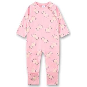 Sanetta Baby Overall Roze | Praktisch en comfortabel rompertje van biologisch katoen voor meisjes. Babyrompertje met Vario-voetjes | Baby Overall, roze, 56