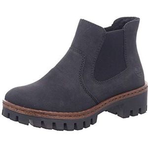 Rieker Chelsea Boots voor dames, herfst/winter, Zwart Zwart Zwart Zwart 01, 40 EU