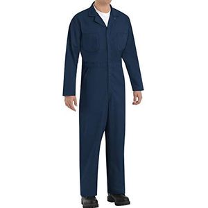 Red Kap Men's Twill Action Back Coverall, Navy, 58