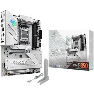 ASUS ROG Strix B850-A Gaming WiFi, AMD ATX moederbord, 14+2+2 fasen, DDR5-slot, PCIe 5.0 met Q-release-sleuf, 4 M.2-sleuven, WiFi 7 met WiFi Q-antenne, AI Advisor, AI Networking II
