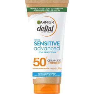 Garnier Delial Sensitive Advanced - Zonnemelk voor heldere, gevoelige en zonintolerante huid, IP50+, 175 ml