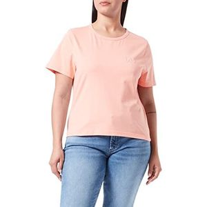 Lee Dames Shrunken Tee T-shirt, Bright Coral., L