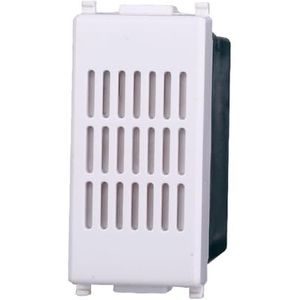 Beltoon brons 6A 230V compatibel plaat kleur wit EV1601 kit 1 stuk