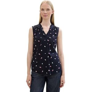 TOM TAILOR Damesblouse, 36381 - Roze Navy Floral Design, 36