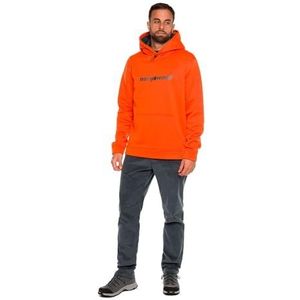 TRANGO Sweatshirt LOGIN rood oranje/grijs S heren