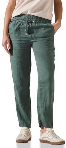 CECIL - Linnen Broek - Zomer - Lichtgewicht - Mid Waist - Slim Legs