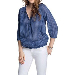 Esprit Regular Fit blouse voor dames met stippelprint