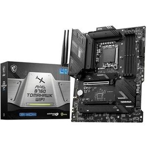 ATX B760 moederbord met wifi en DDR5-ondersteuning, socket 1700, ideaal voor gaming en high-performance configuraties.