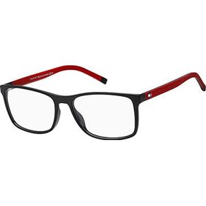 Tommy Hilfiger TH 1785 bril, mat zwart rood, 58 voor heren, mat zwart rood