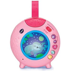 VTech Slaap met me, draagbare projector voor kinderbed, speelgoed voor baby's + 0 maanden, roze, ESP-versie (3480-540357)