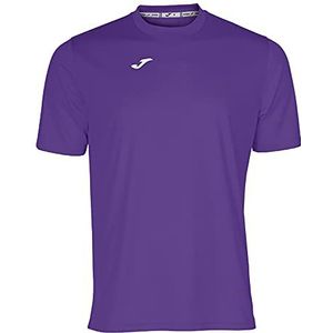 Joma Sport-T-shirt met korte mouwen voor heren, licht en ademend, ideaal voor alle sporten, Combi XS-paars