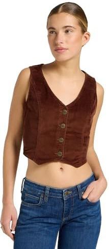 Fitted Vest - Luxe Bruin - Casual Overhemd - Slim Pasvorm