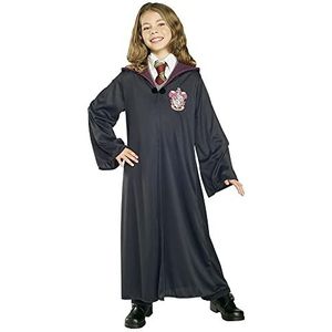 Rubies Klassiek hermelinekostuum voor meisjes, zwarte tuniek met broche en Gryffindor-embleem, officieel Harry Potter-kostuum voor carnaval, Halloween, Kerstmis, verjaardag