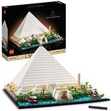 LEGO Architecture Grote Piramide van Gizeh, Egypte Model Bouwpakket voor Volwassenen, Creatieve Hobby voor Verzamelaars, Leuk Cadeau voor een Man of Vrouw 21058