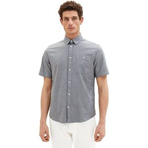 TOM TAILOR Uomini Overhem 1034892, 28941 - Navy Chambray, XXL