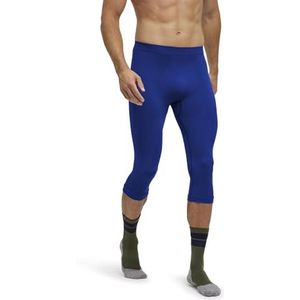 FALKE - Yve 6714 - Heren Broek van Onderlaag - Blauw - 3/4 M - Functioneel Materiaal